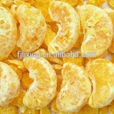 Freeze-dried orange peel for snack